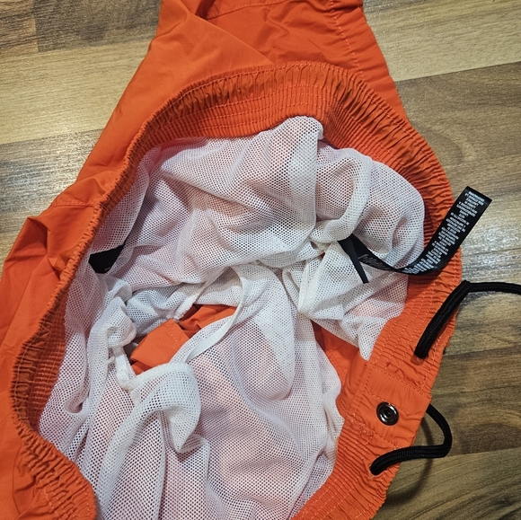 RLX Ralph Lauren Swim Trunks Men’s Large Orange Mesh Lined Board Shorts QuickDry - Picture 9 of 10